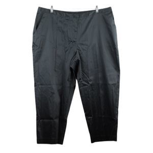 Ruby Rd. Black Women's Casual Dress Ankle Pants Side Slits 20W 051